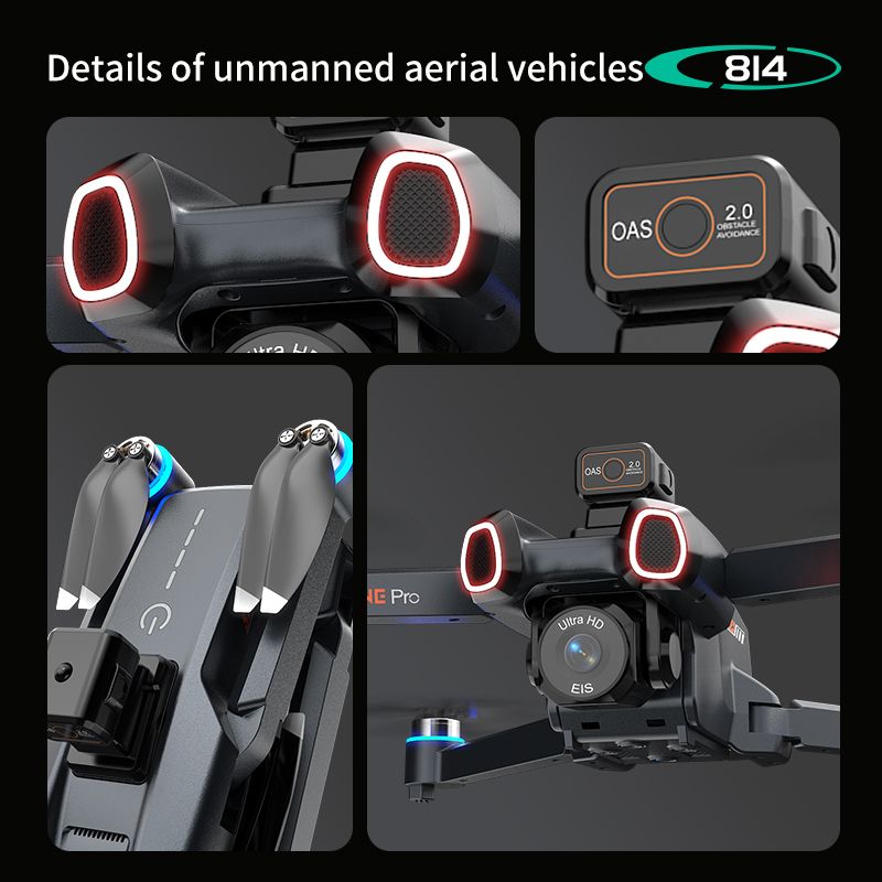 Profesjonalny dron 814 z kamer – Drone Gimbal recenzja i cena